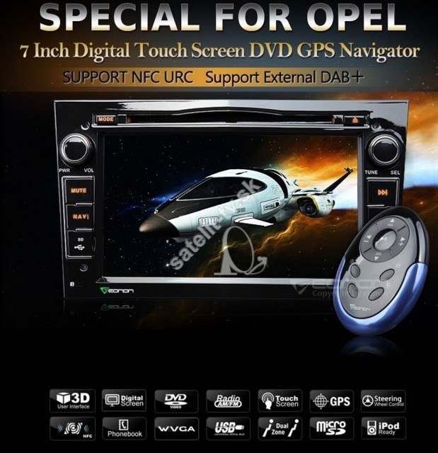Opel Astra, Vectra , Zafira, Meriva DVD+ CD+ GPS model Eonon