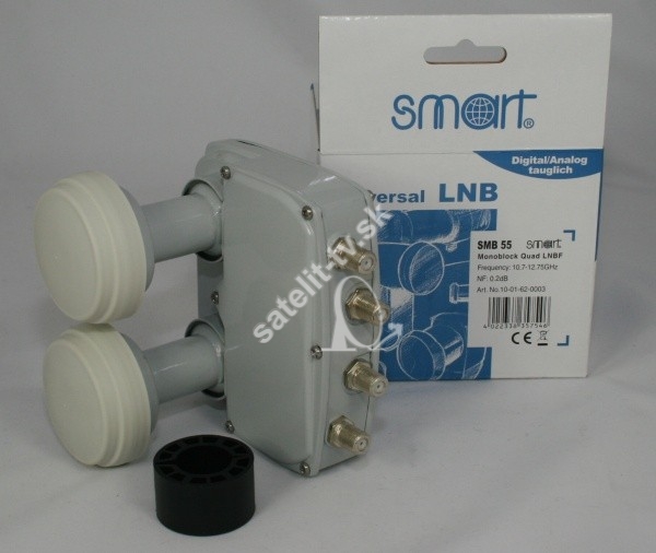LNB Smart Monoblock Quad 0,2dB 5 stupnov