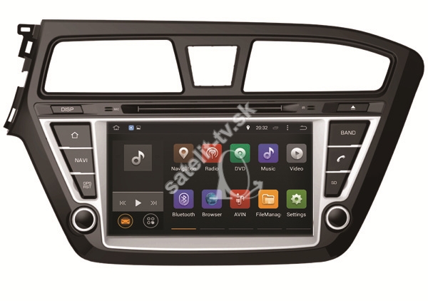 Multimediálne rádio Hyundai i20 DVD GPSBT Android 7.1