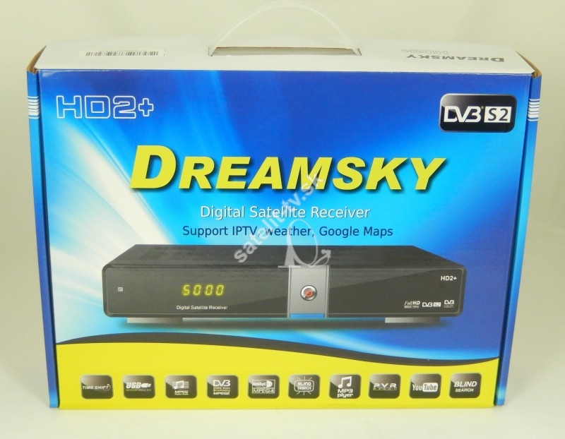Dreamsky HD2 + DVB-S2, LAN