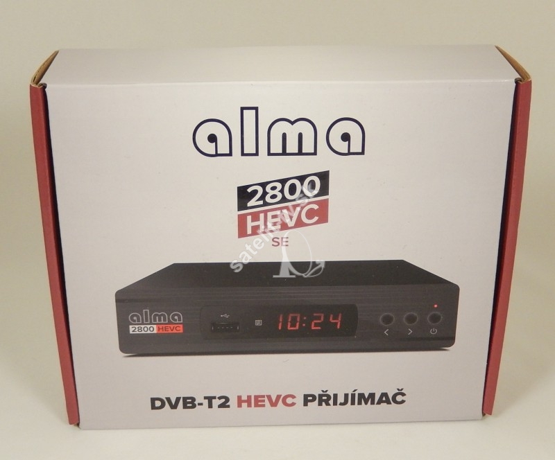 DVB-T2 prijímač ALMA 2800 se   DVB-T2 H.265