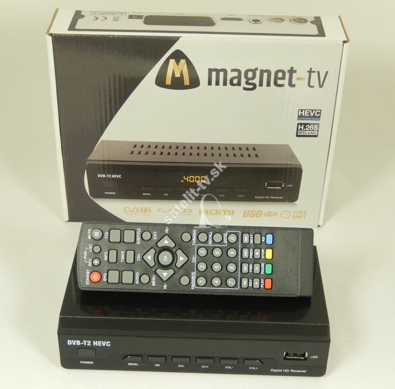 DVB-T2 prijímač Magnet-TV DVB-T2 HEVC 265 - na 12V