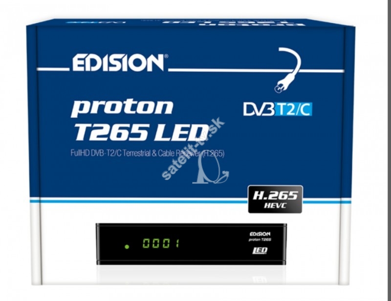 Edision Proton T265 LED  HEVC H.265 Full HD DVB-T2/C
