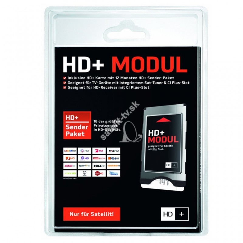 HD + karta + Modul  na 23 programov + 2 UHD na 6 mesiacov