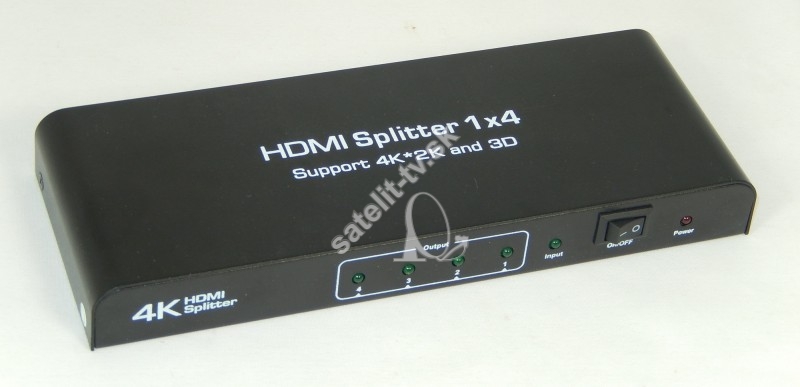 HDMI  rozbočovač aktivny 4x1  -3D- 4K