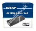 Edision HDMI rozbočovač aktivny 1x4 - 4K