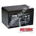 Batéria olovená 12V 12Ah bezúdržbový akumulátor-  MOTOMA