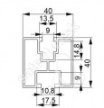 FVE hlinkov AL profil H 40x40 