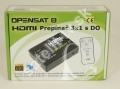 HDMI zluovac  3x1 vstup + D.O