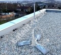 Komplet WiFi  konzola na plochú strechu výška 150cm - betony- guma-kotvy