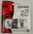 Kingston Micro SDHC 4GB Class 10+2x adapter