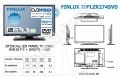FINLUX 20 FL 274 SAT- DVB-T - DVB-C - DVD