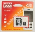 GOODRAM 4GB SDHC Micro Secure Digital+MS Pro Duo adapter, Class