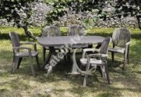 Záhradná zostava Creta 4 stoličky a stôl 165x95cm