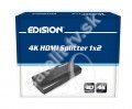 Edision HDMI rozboova aktivny 1x2  - 4K