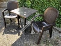 Záhradná zostava Creta Wicker 2 stoličky a stôl Fiore