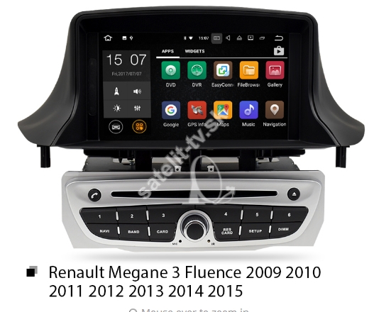 Multimedialne radio RENAULT Megane III (20022008) Android